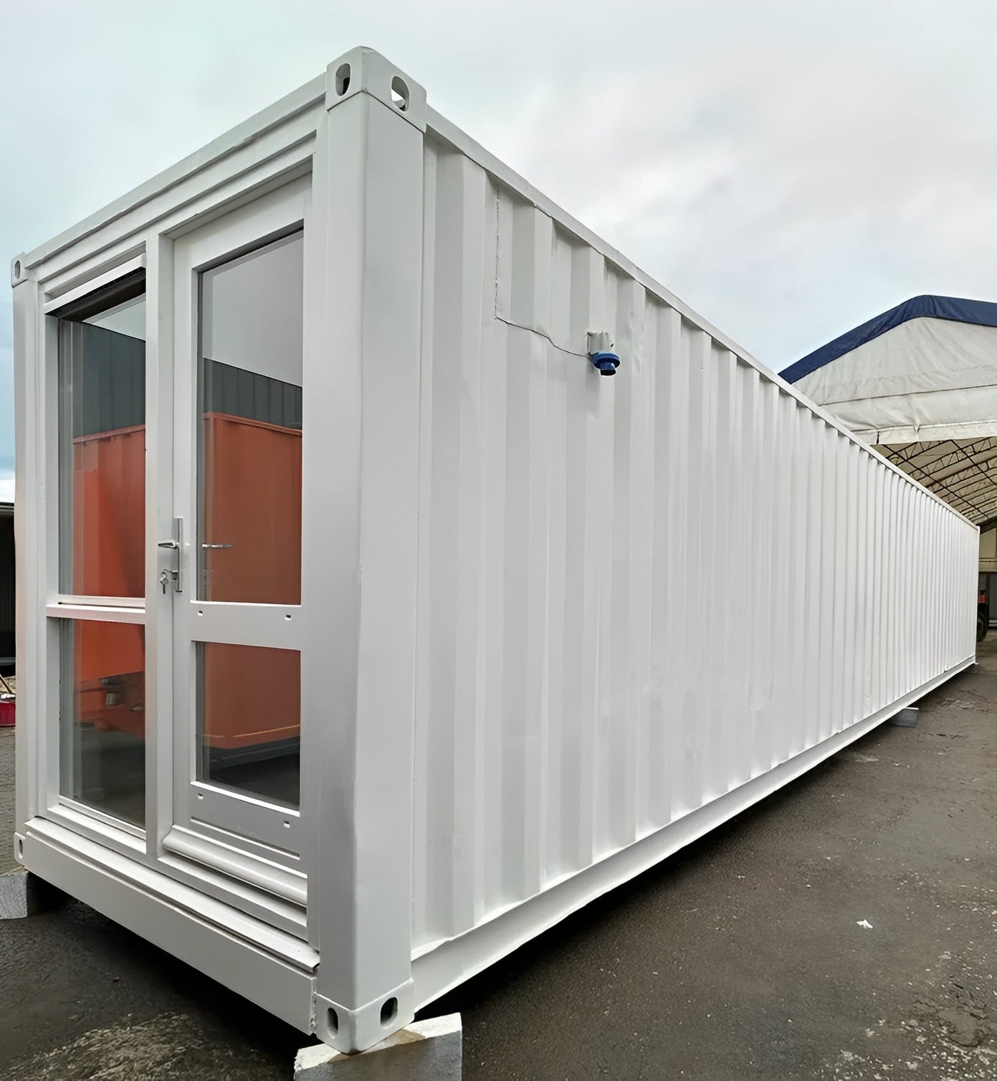 Converted 40ft Shipping Container | Open Plan Office | Portable Container Building