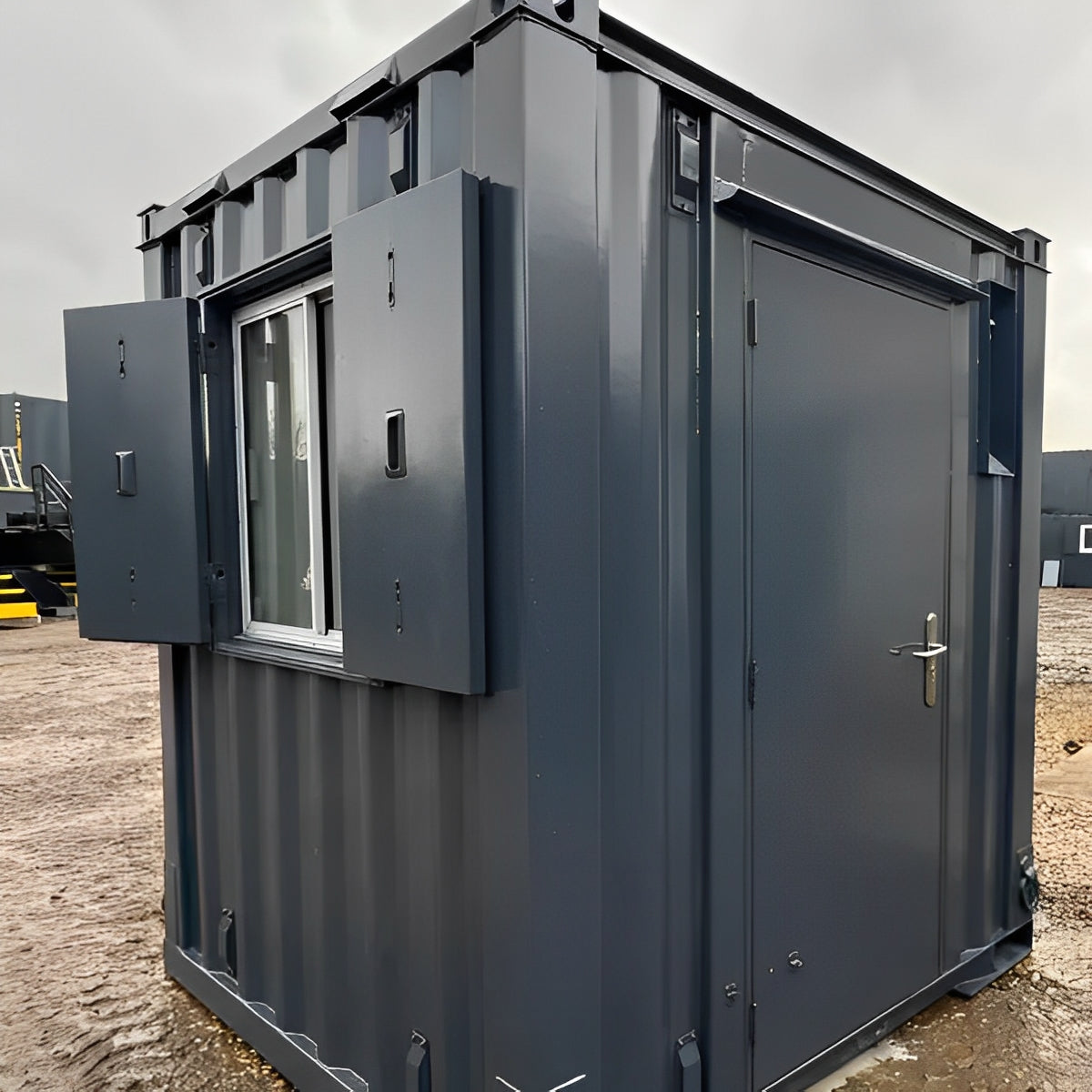 7Ft x 7Ft Shipping Container Office | Portable Building | Anti-Vandal Building