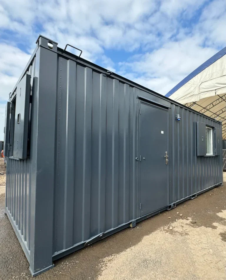 21ft x 8ft Container Office Cabin | Portable Anti-Vandal Building