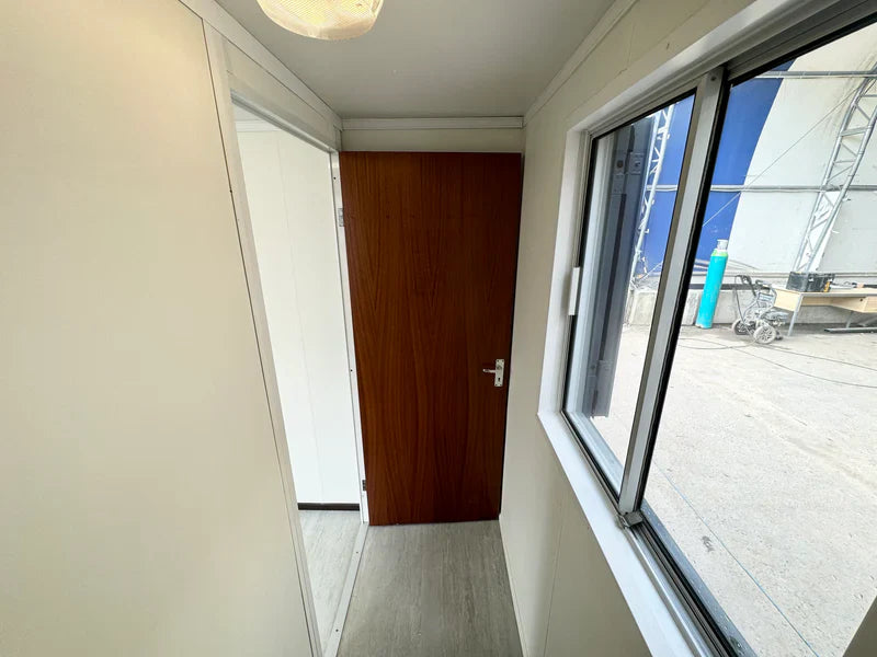 21ft x 8ft Container Office Cabin | Portable Anti-Vandal Building