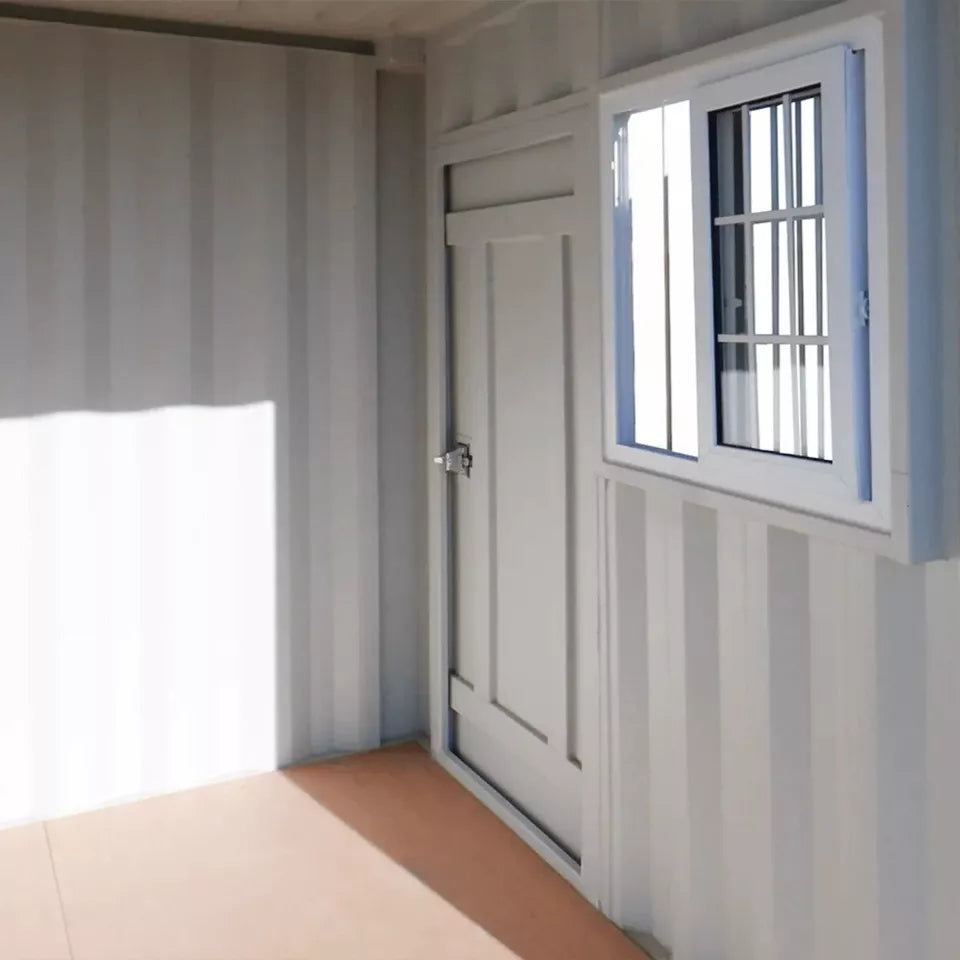 8ft Cubic Shipping Container w/Door+Window 8’Lx6.7’Wx7.4’H