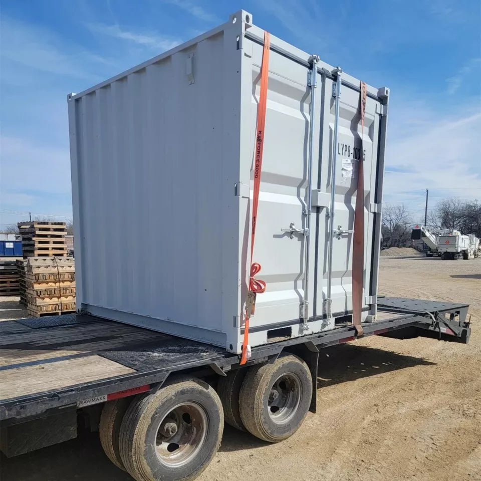 8ft Cubic Shipping Container w/Door+Window 8’Lx6.7’Wx7.4’H