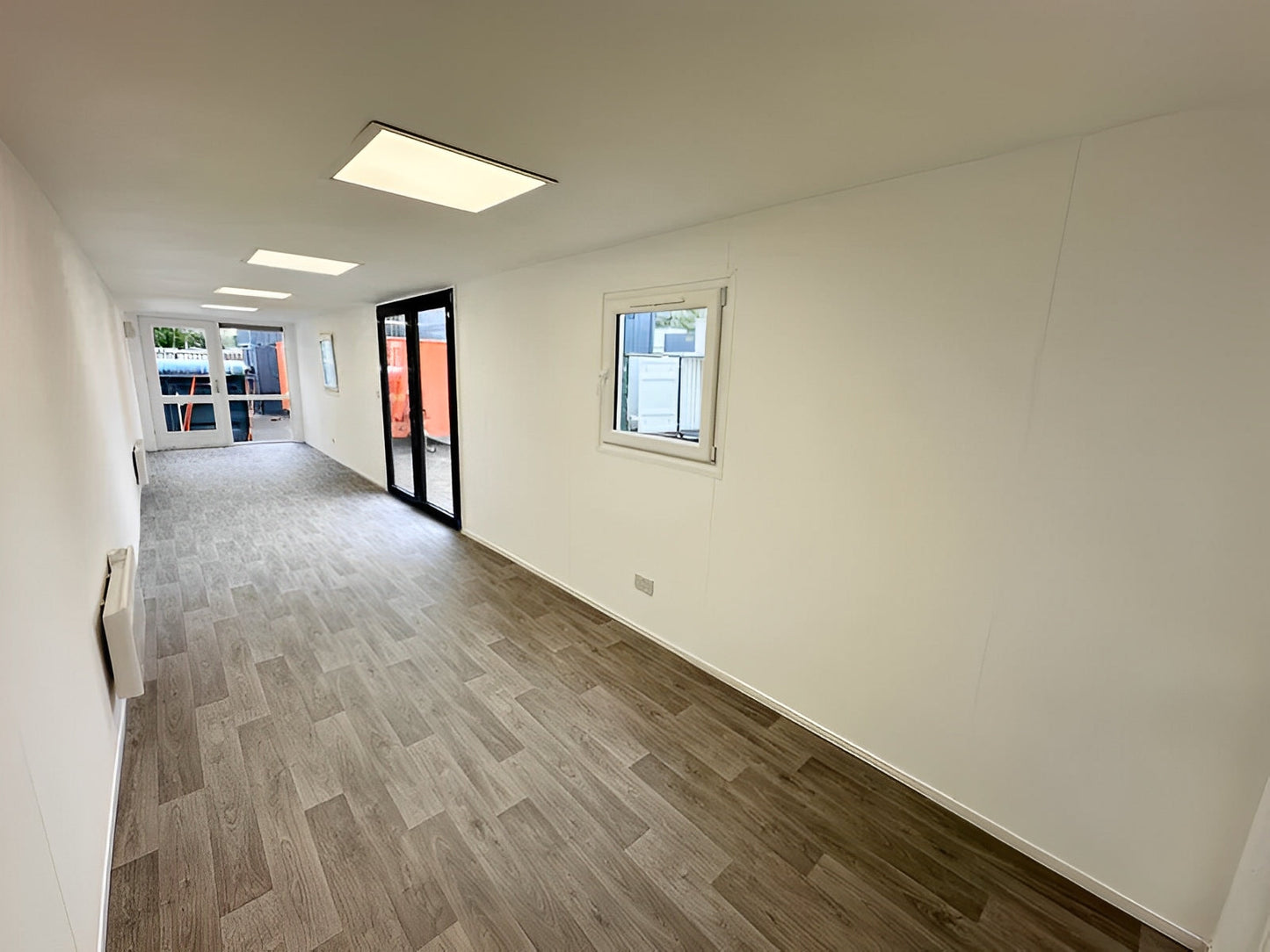 Converted 40ft Shipping Container | Open Plan Office | Portable Container Building