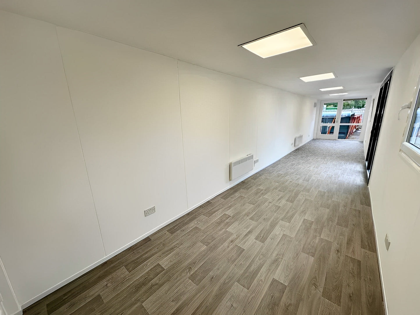 Converted 40ft Shipping Container | Open Plan Office | Portable Container Building