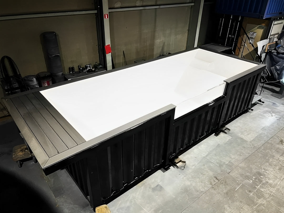 20ft Shipping Container Swimming Pool with Convenient Side Staircase