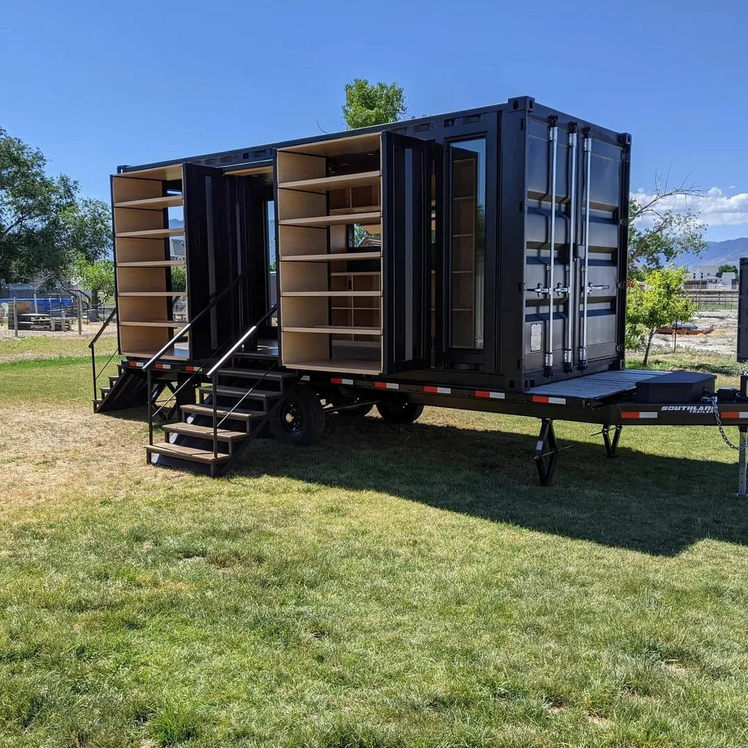 Custom 20ft Shipping Shopping Container on Wheels