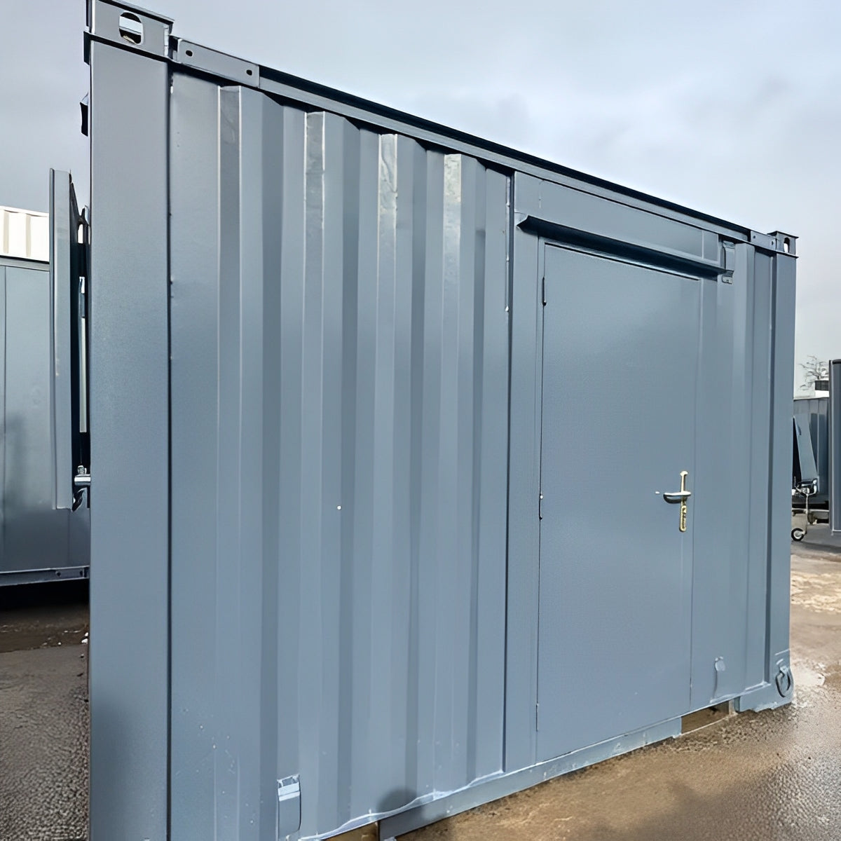 10ft × 8ft Shipping Container Office | Portable Anti-Vandal Building