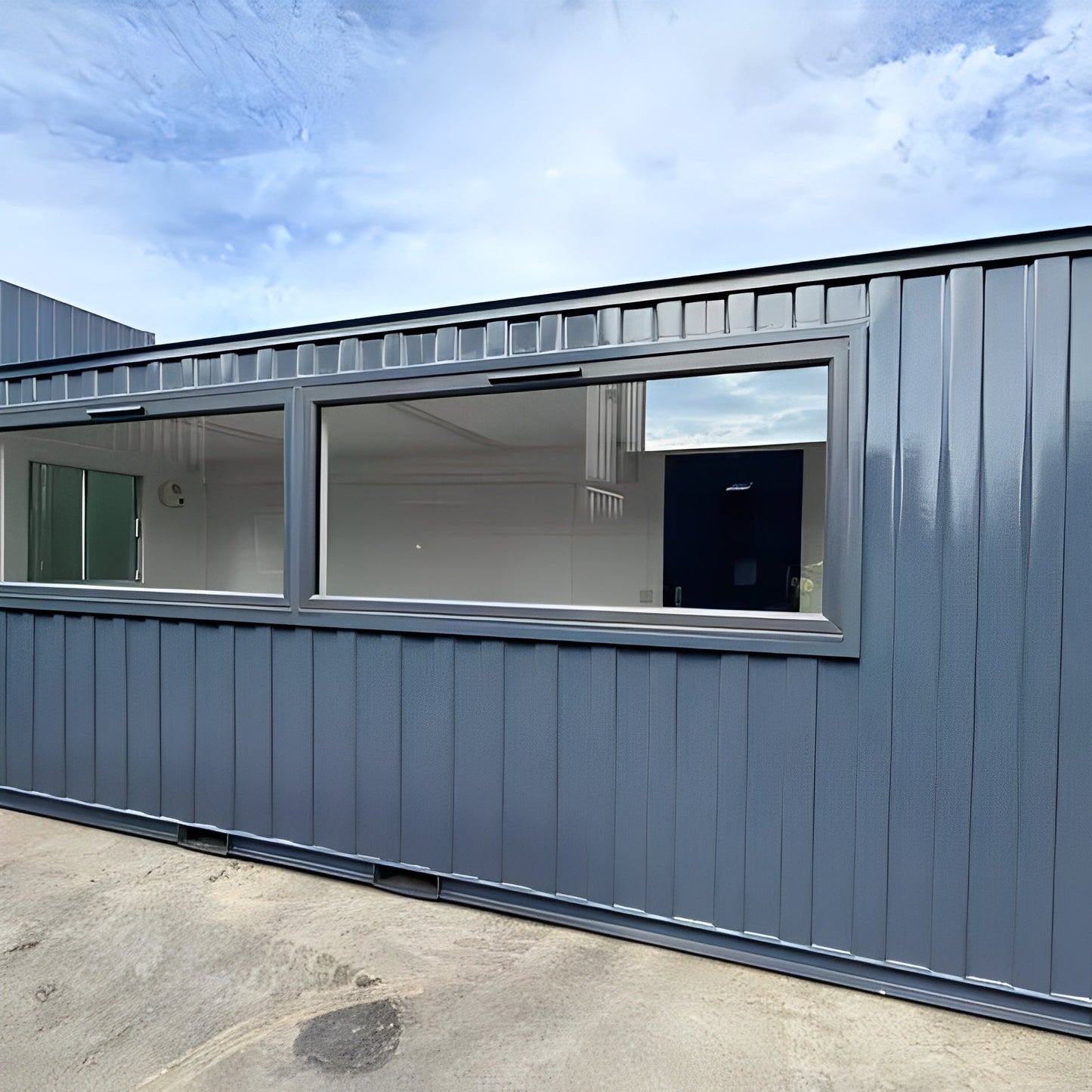 21ft x 8ft Custom Cabin Office / Canteen | Picture Windows | Portable Building