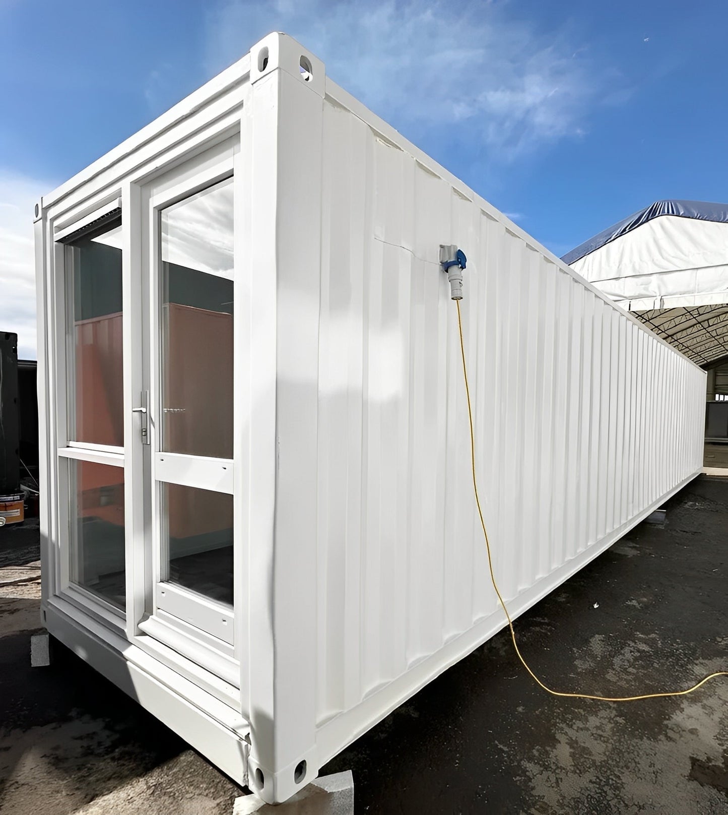 Converted 40ft Shipping Container | Open Plan Office | Portable Container Building