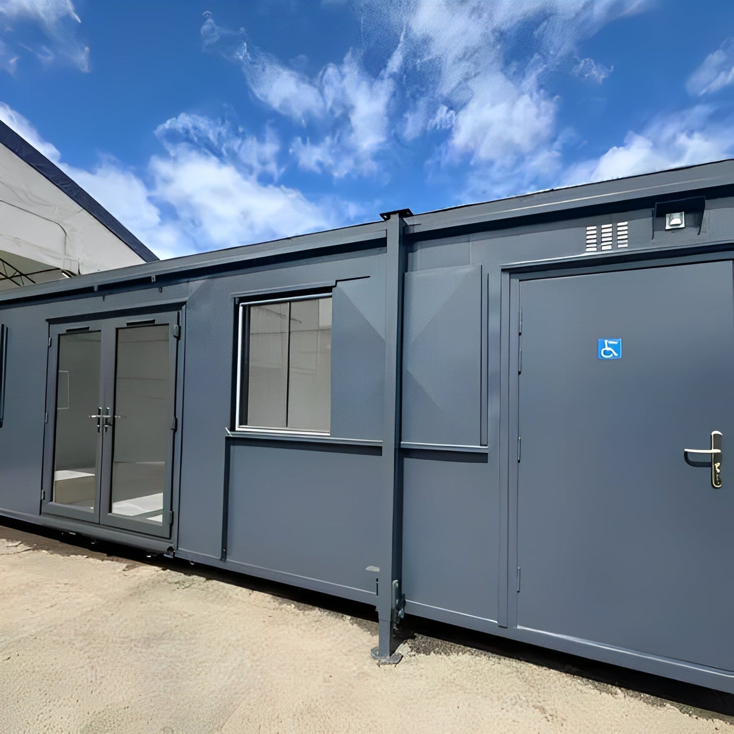 32ft Custom Office Cabin / Canteen | Access Toilet | Portable Building
