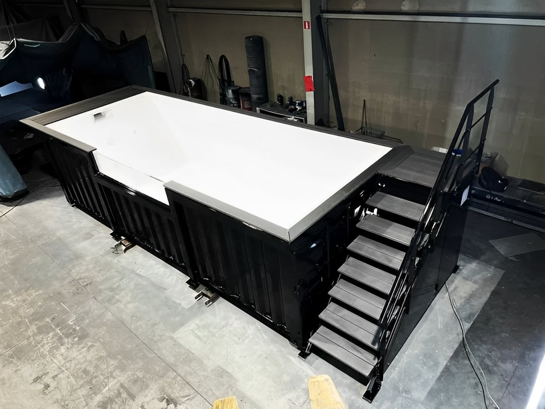 20ft Shipping Container Swimming Pool with Convenient Side Staircase