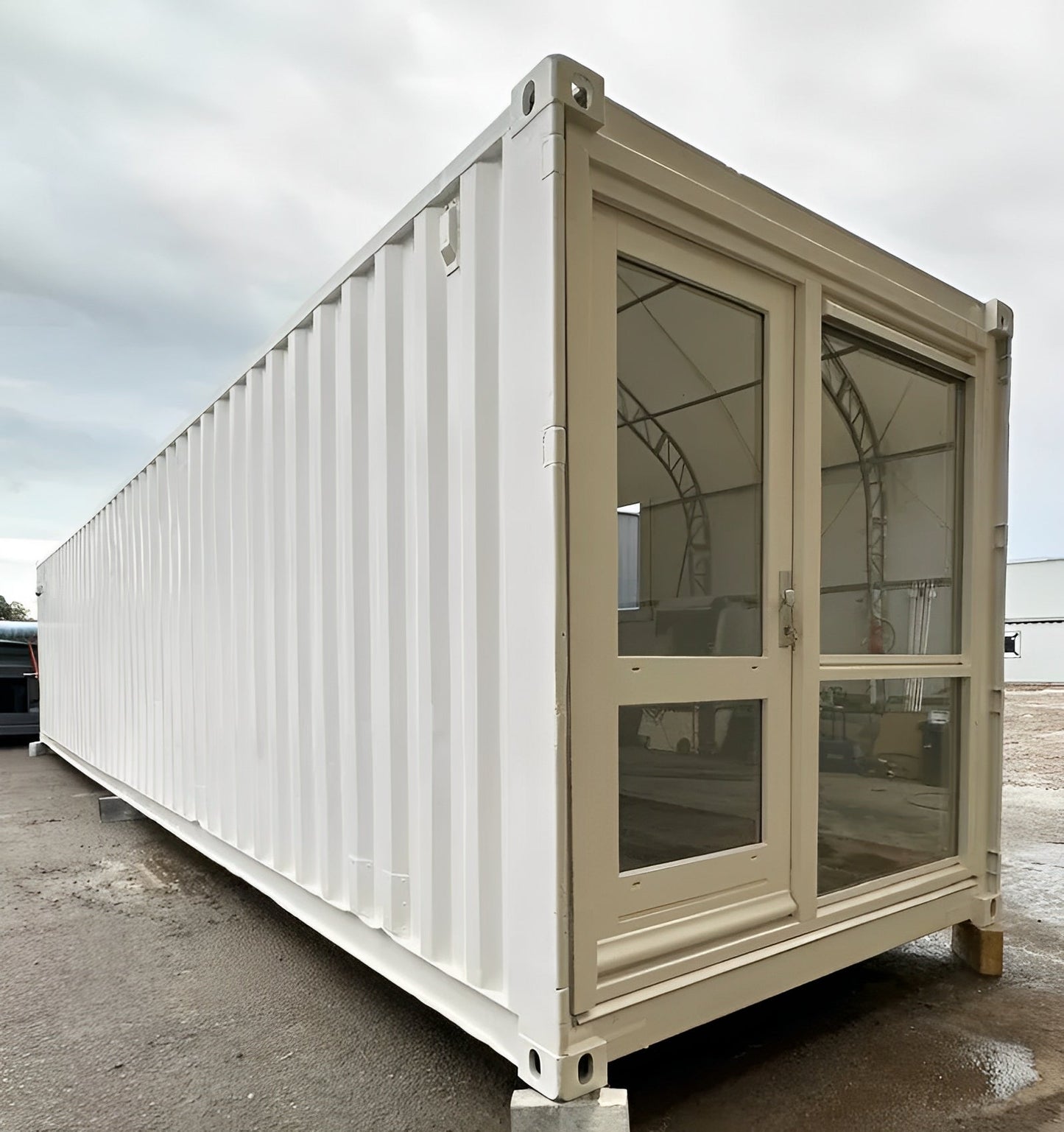 Converted 40ft Shipping Container | Open Plan Office | Portable Container Building