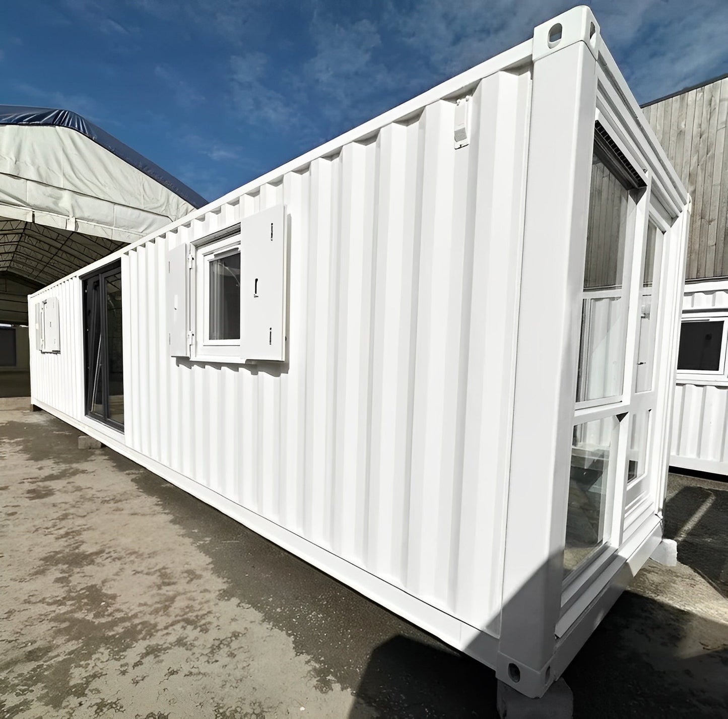 Converted 40ft Shipping Container | Open Plan Office | Portable Container Building