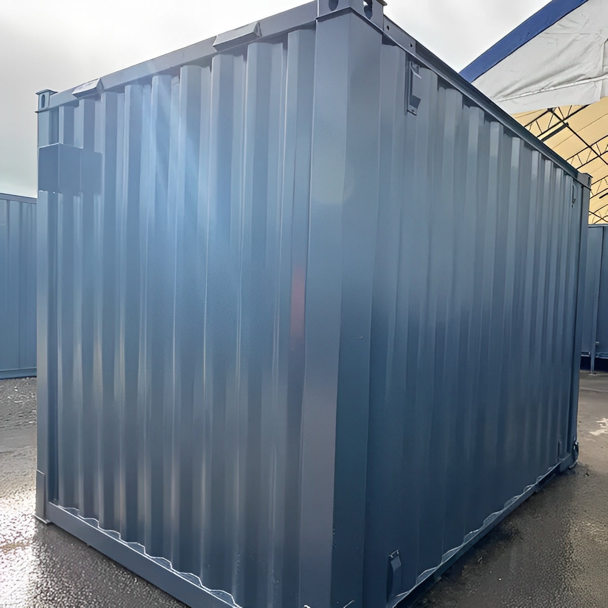 10ft × 8ft Shipping Container Office | Portable Anti-Vandal Building