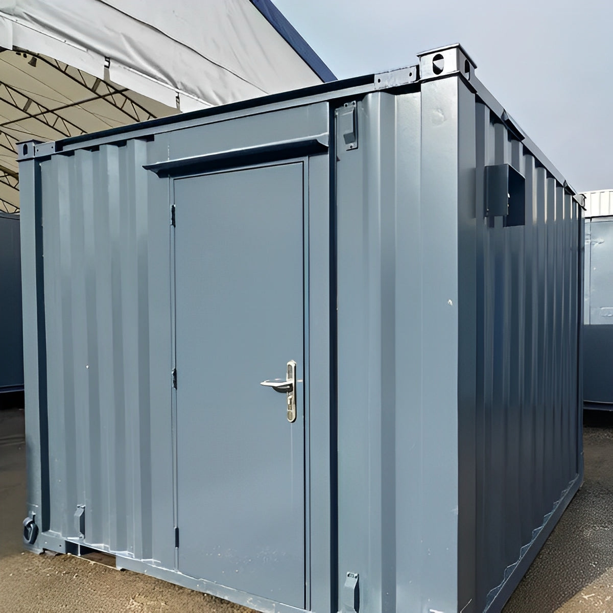 10ft × 8ft Shipping Container Office | Portable Anti-Vandal Building