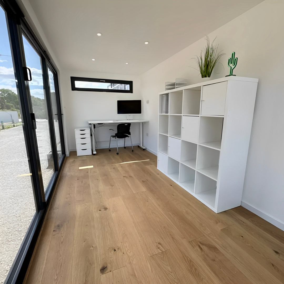 20ft x 8ft Custom Shipping Container Converted Office | Portable Building | Garden Office