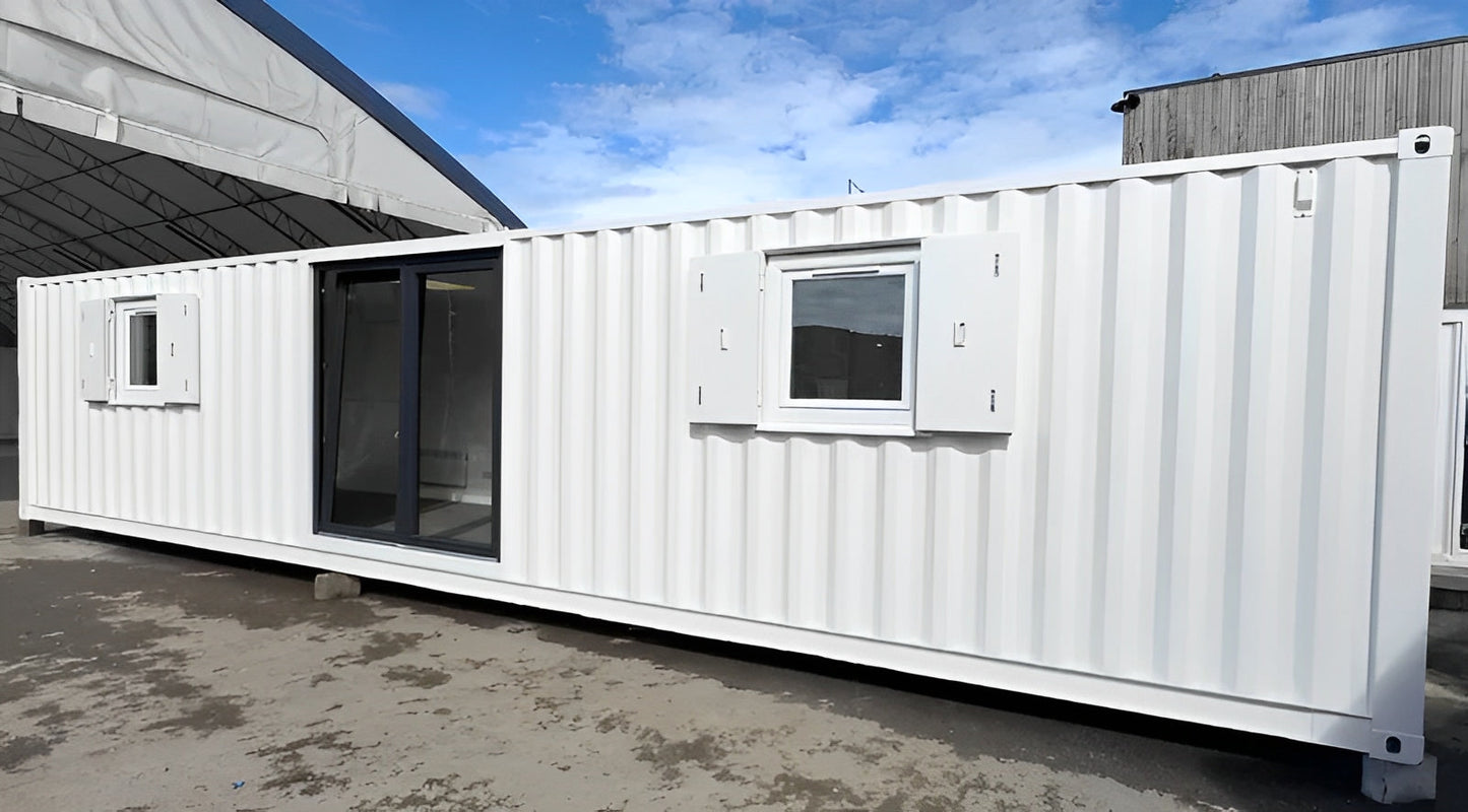 Converted 40ft Shipping Container | Open Plan Office | Portable Container Building