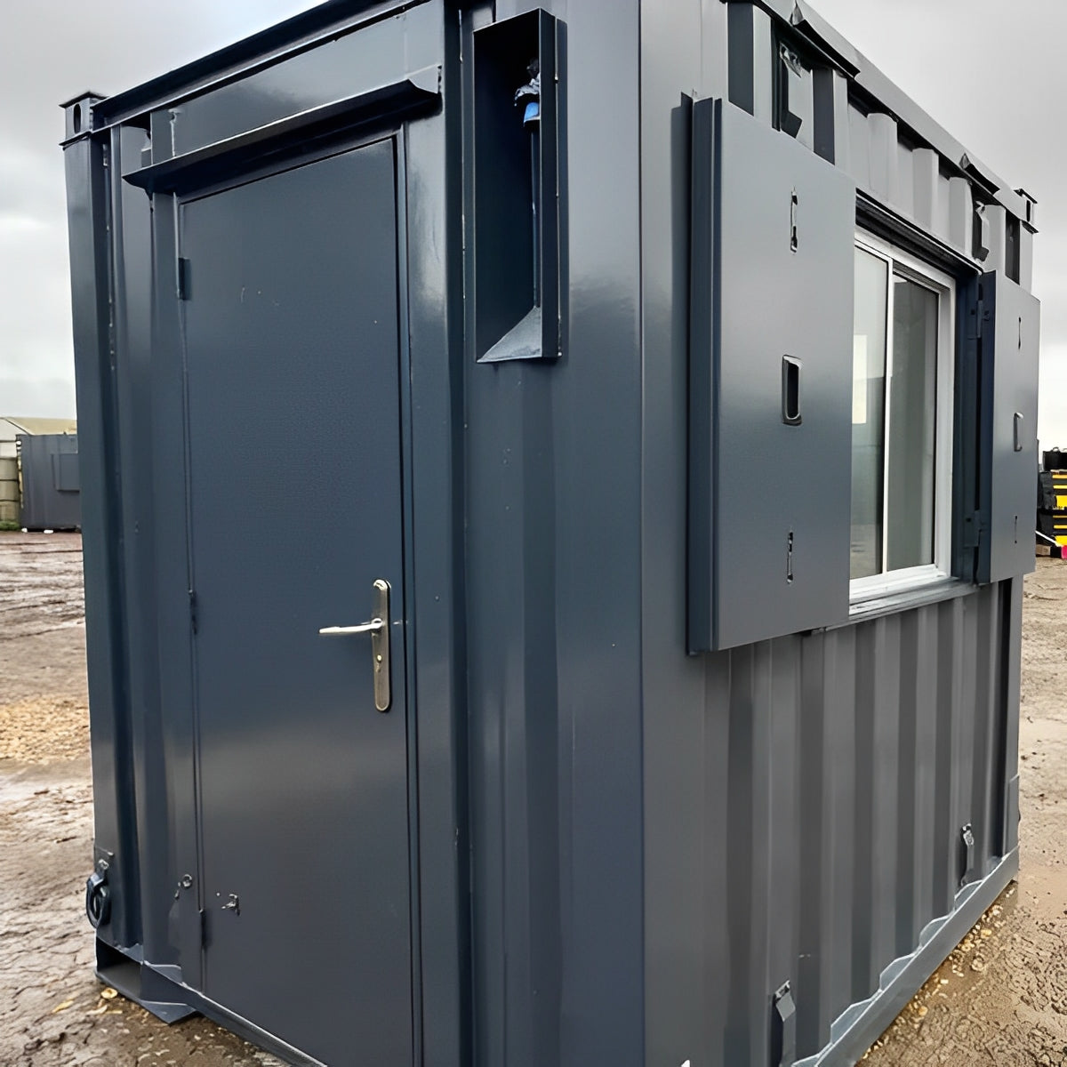 7Ft x 7Ft Shipping Container Office | Portable Building | Anti-Vandal Building