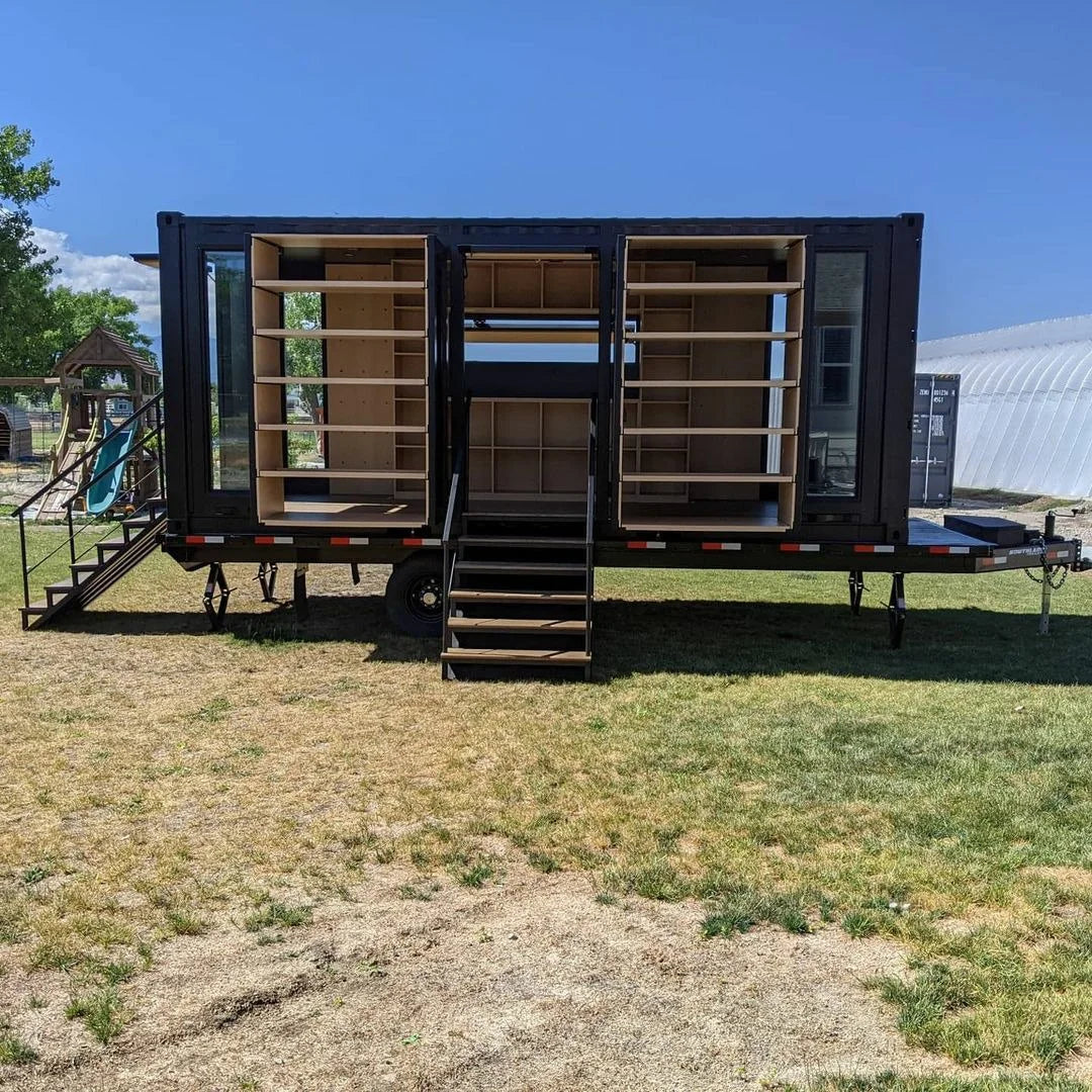 Custom 20ft Shipping Shopping Container on Wheels