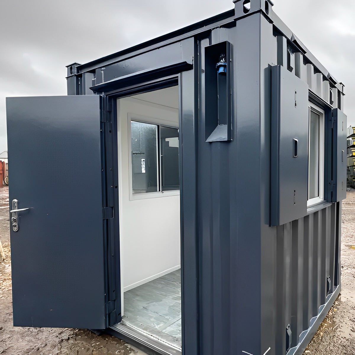 7Ft x 7Ft Shipping Container Office | Portable Building | Anti-Vandal Building