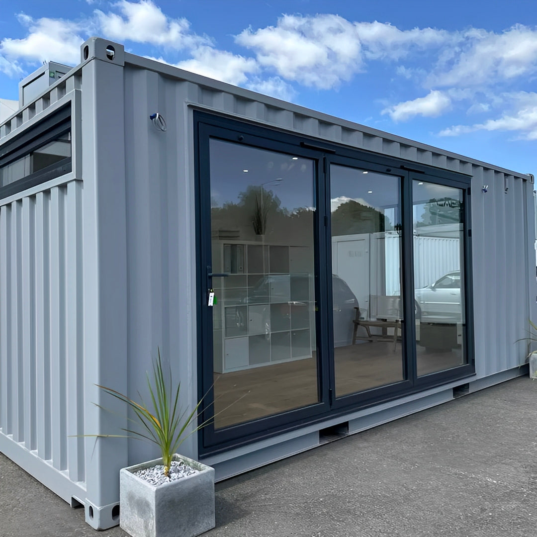 20ft x 8ft Custom Shipping Container Converted Office | Portable Building | Garden Office
