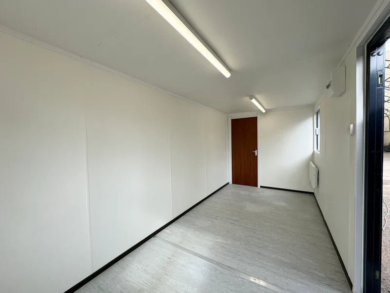 21ft x 8ft Container Office Cabin | Portable Anti-Vandal Building