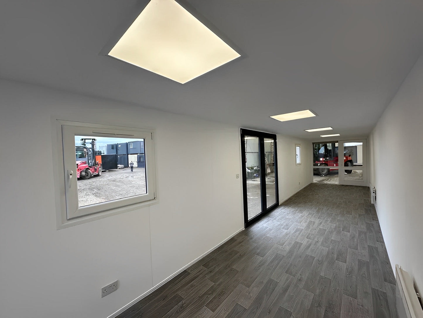 Converted 40ft Shipping Container | Open Plan Office | Portable Container Building