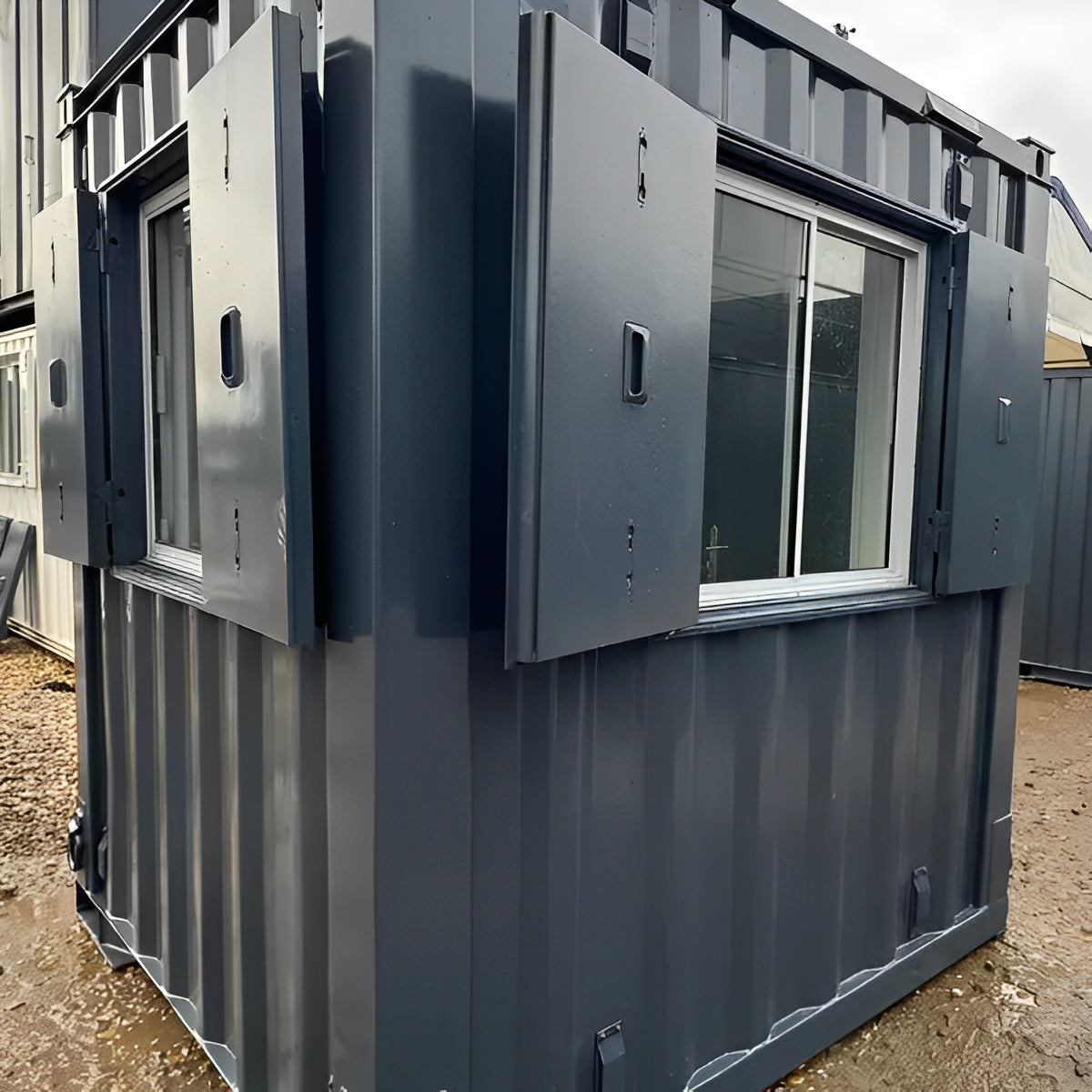 7Ft x 7Ft Shipping Container Office | Portable Building | Anti-Vandal Building