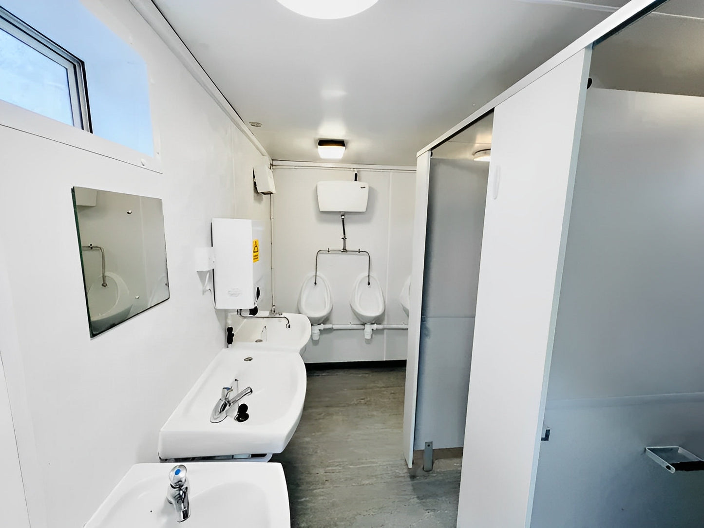 Toilet Block + Shower 24 x 9 Ft | 4 + 1 Toilet | Separate Shower Room
