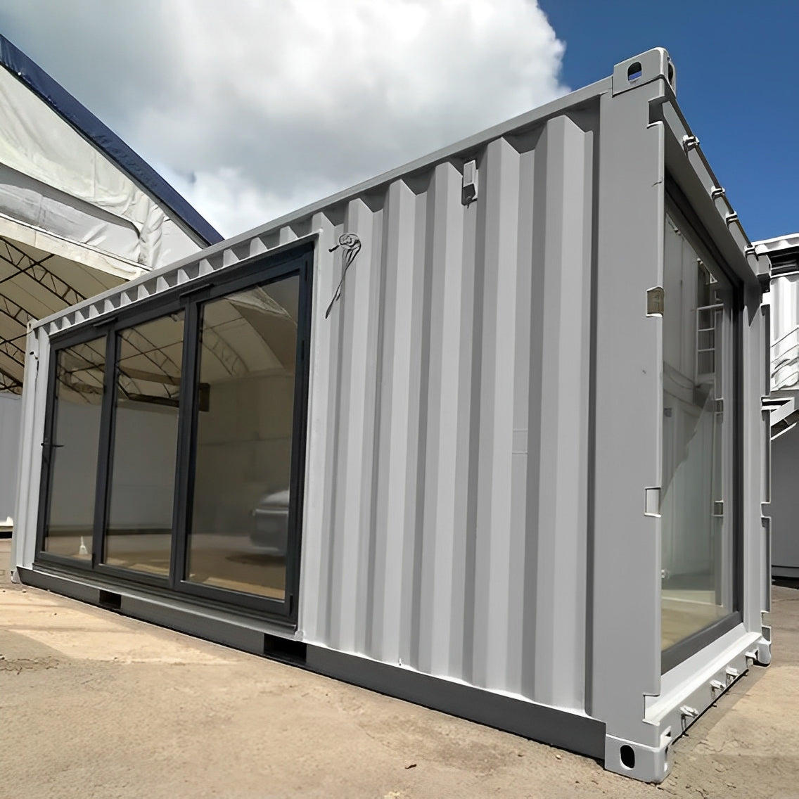 20ft x 8ft Custom Shipping Container Converted Office | Portable Building | Garden Office