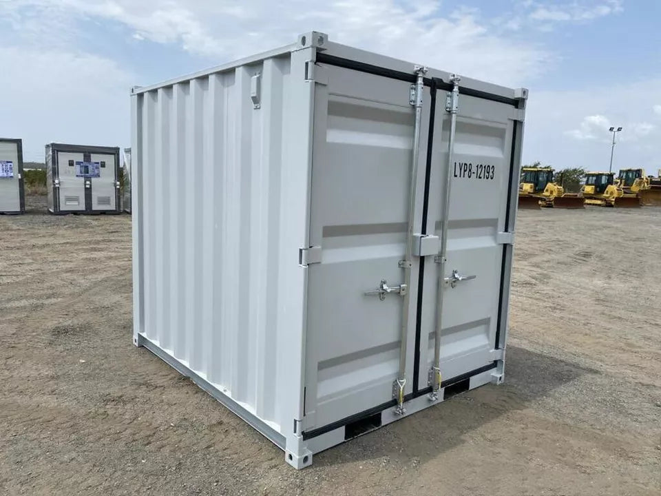 8ft Cubic Shipping Container w/Door+Window 8’Lx6.7’Wx7.4’H