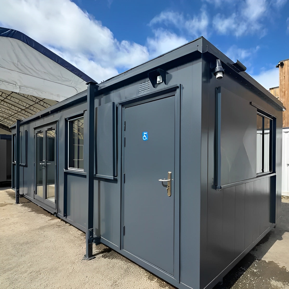 32ft Custom Office Cabin / Canteen | Access Toilet | Portable Building