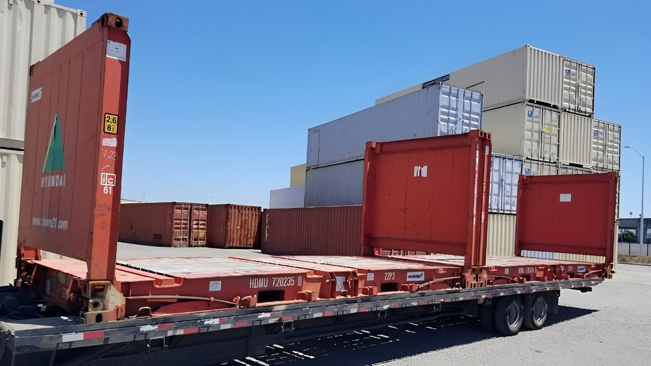 20Ft X 8Ft Used Flat Rack Shipping Containers