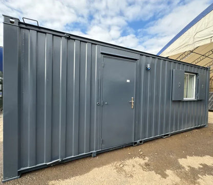 21ft x 8ft Container Office Cabin | Portable Anti-Vandal Building