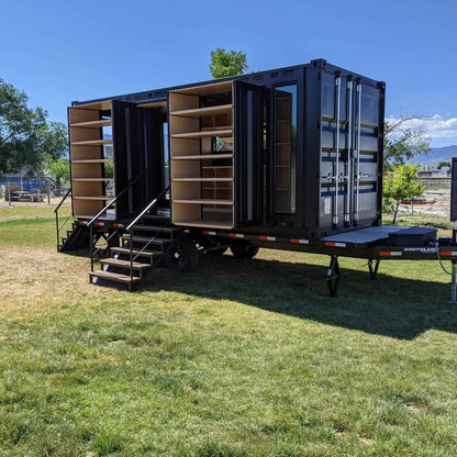 Custom 20ft Shipping Shopping Container on Wheels