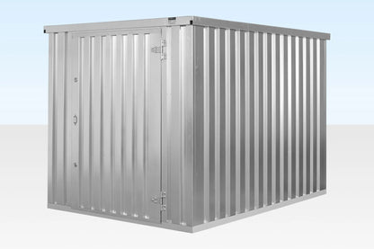 3M X 2.1M Flat Pack Storage Container – Galvanised