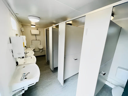 Toilet Block + Shower 24 x 9 Ft | 4 + 1 Toilet | Separate Shower Room