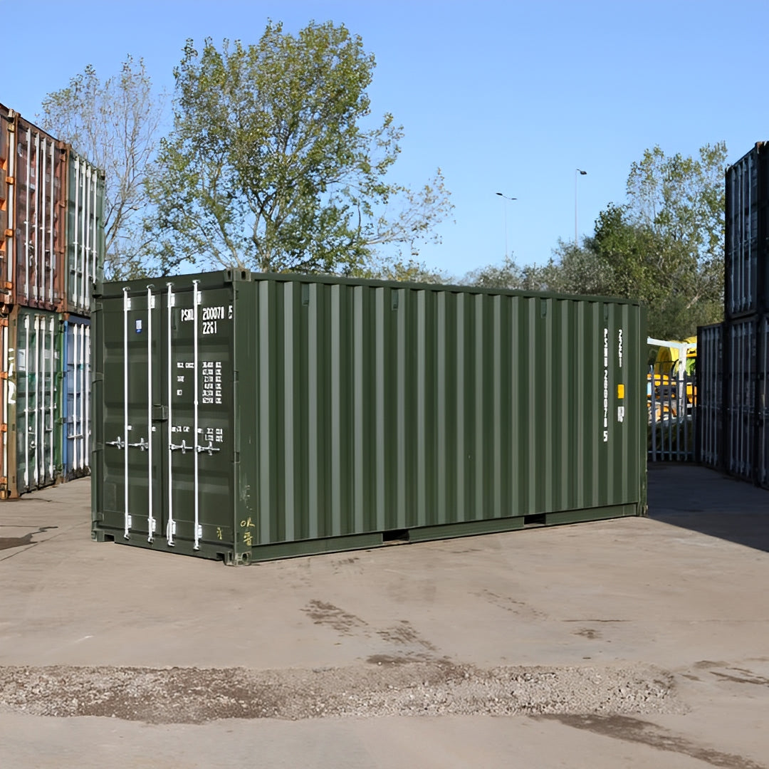 20Ft Shipping Container (One Trip) – Dark Green