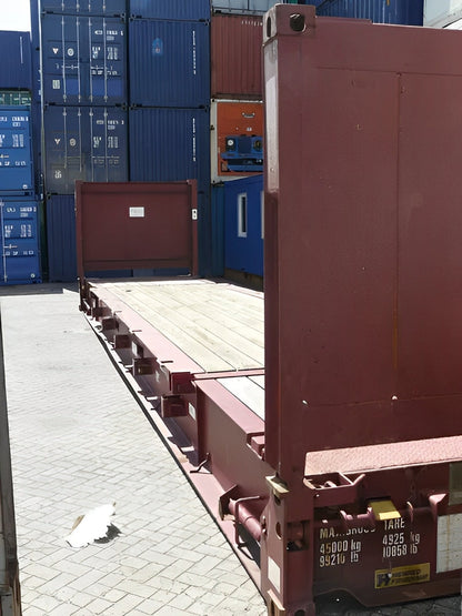 40Ft X 8Ft Used Flat Rack Shipping Container