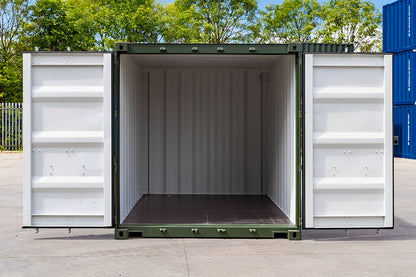 10Ft X 8Ft Shipping Container (One Trip) – Green