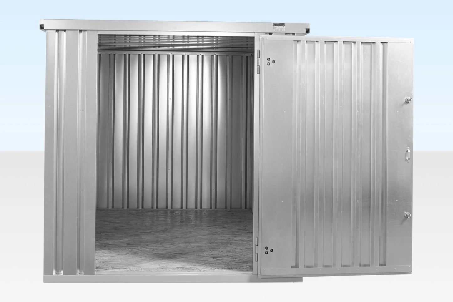 3m x 2.1m Flat Pack Storage Container – Galvanised