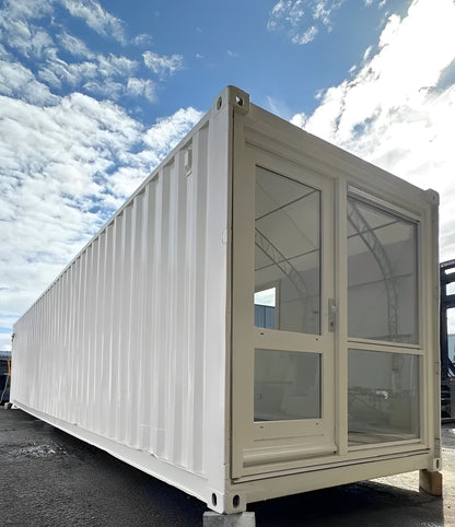 Converted 40ft Shipping Container | Open Plan Office | Portable Container Building