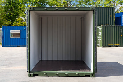 10Ft X 8Ft Shipping Container (One Trip) – Green