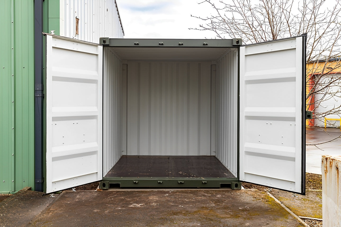 10Ft X 8Ft Shipping Container (One Trip) – Green