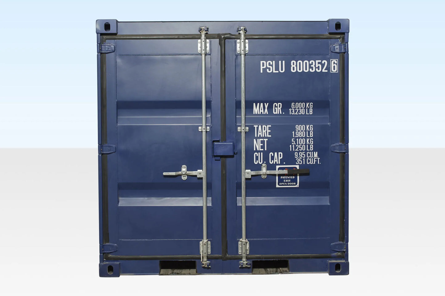 8Ft Shipping Container One Trip Blue