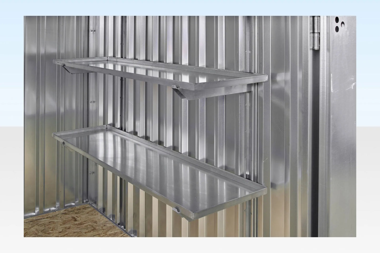3m x 2.1m Flat Pack Storage Container – Galvanised