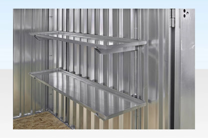 3m x 2.1m Flat Pack Storage Container – Galvanised