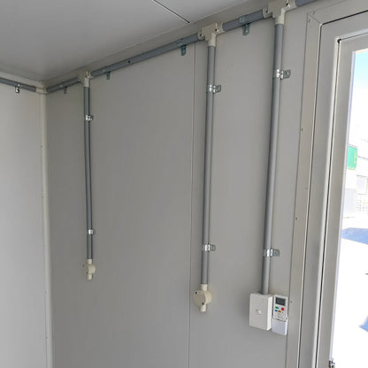 White Modified 10ft Shipping Container with AC