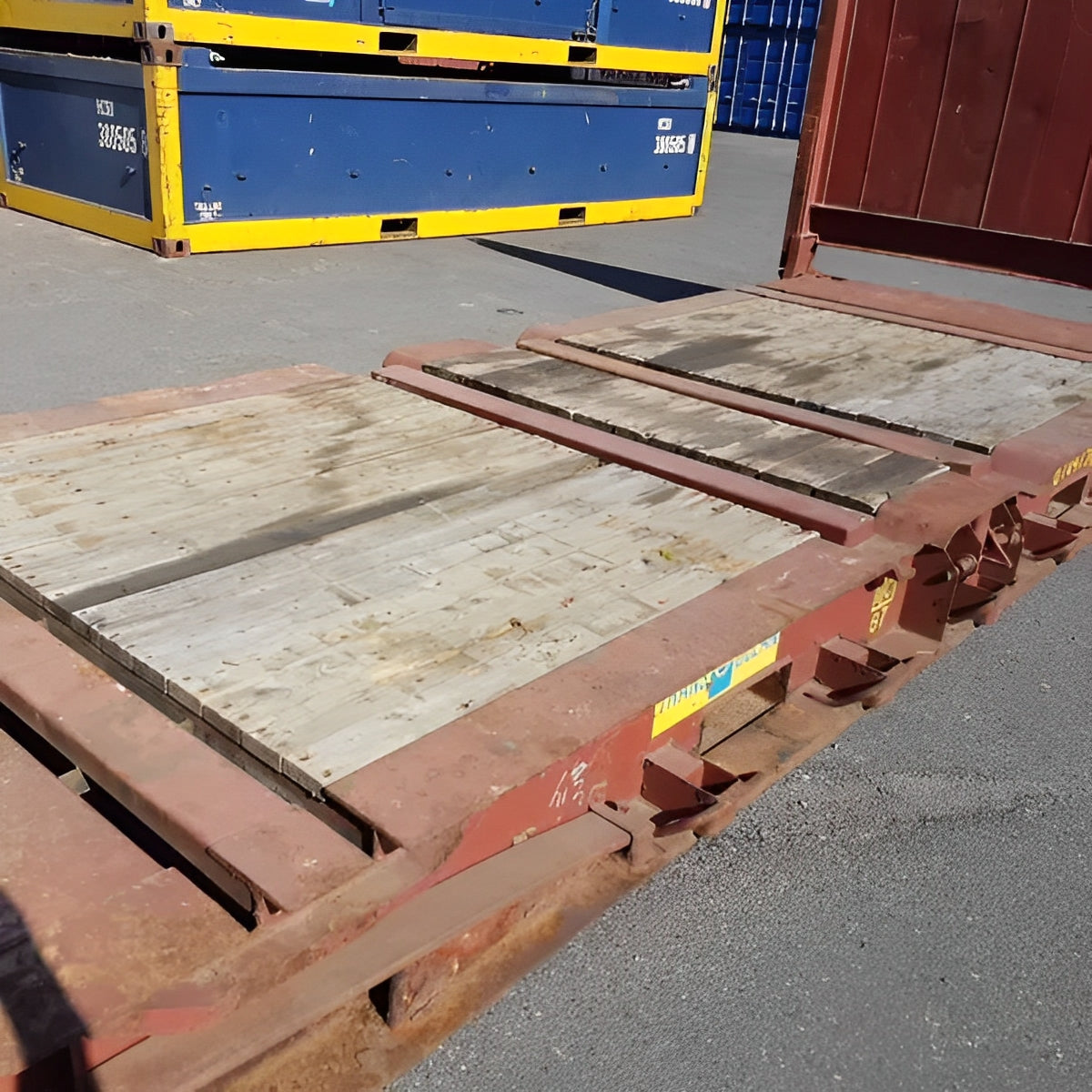 20Ft X 8Ft Used Flat Rack Shipping Containers