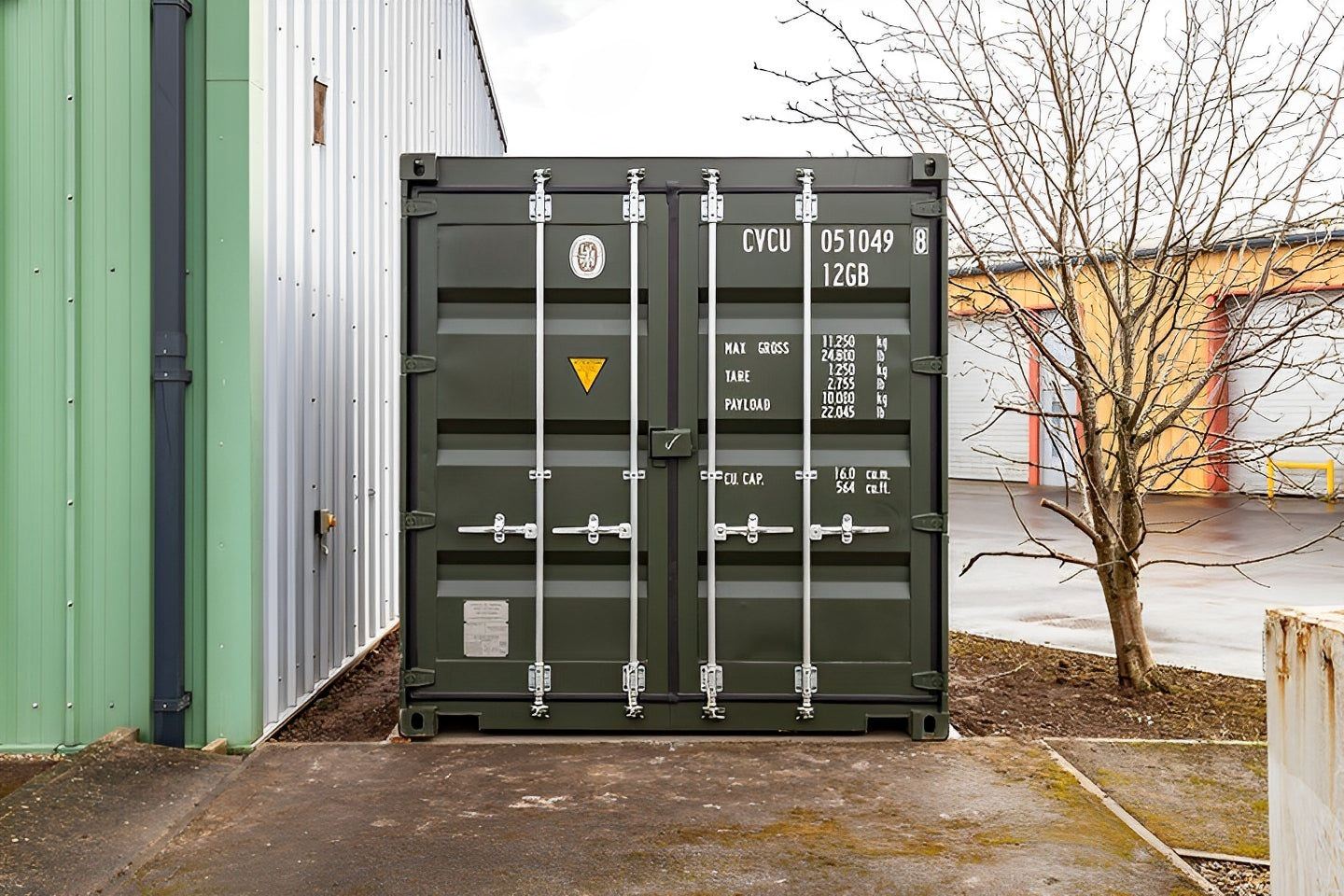 10Ft X 8Ft Shipping Container (One Trip) – Green